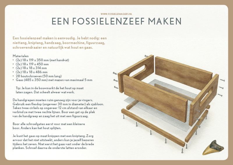 Maak je eigen fossielenzeef